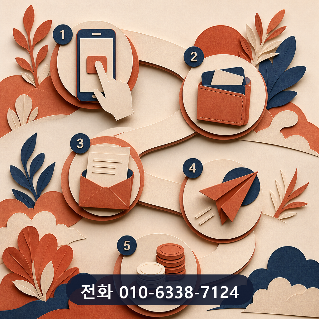 카드깡 업체 진행 절차 이미지